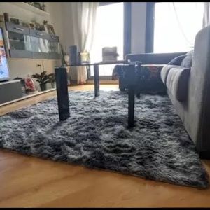 Plush Carpet Living Room Decoration Fluffy Rug Thick Bedroom